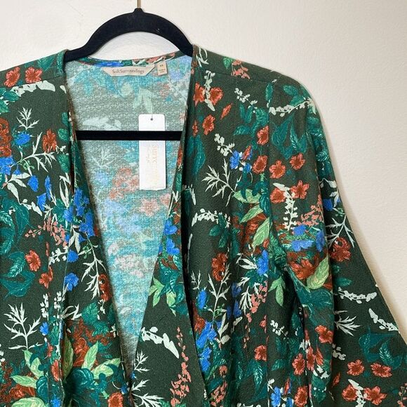 Soft Surroundings Cottage Garden Topper Open Front Cardigan XS - Picture 4 of 9